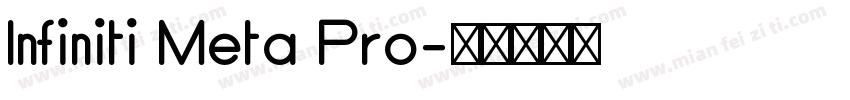 Infiniti Meta Pro字体转换